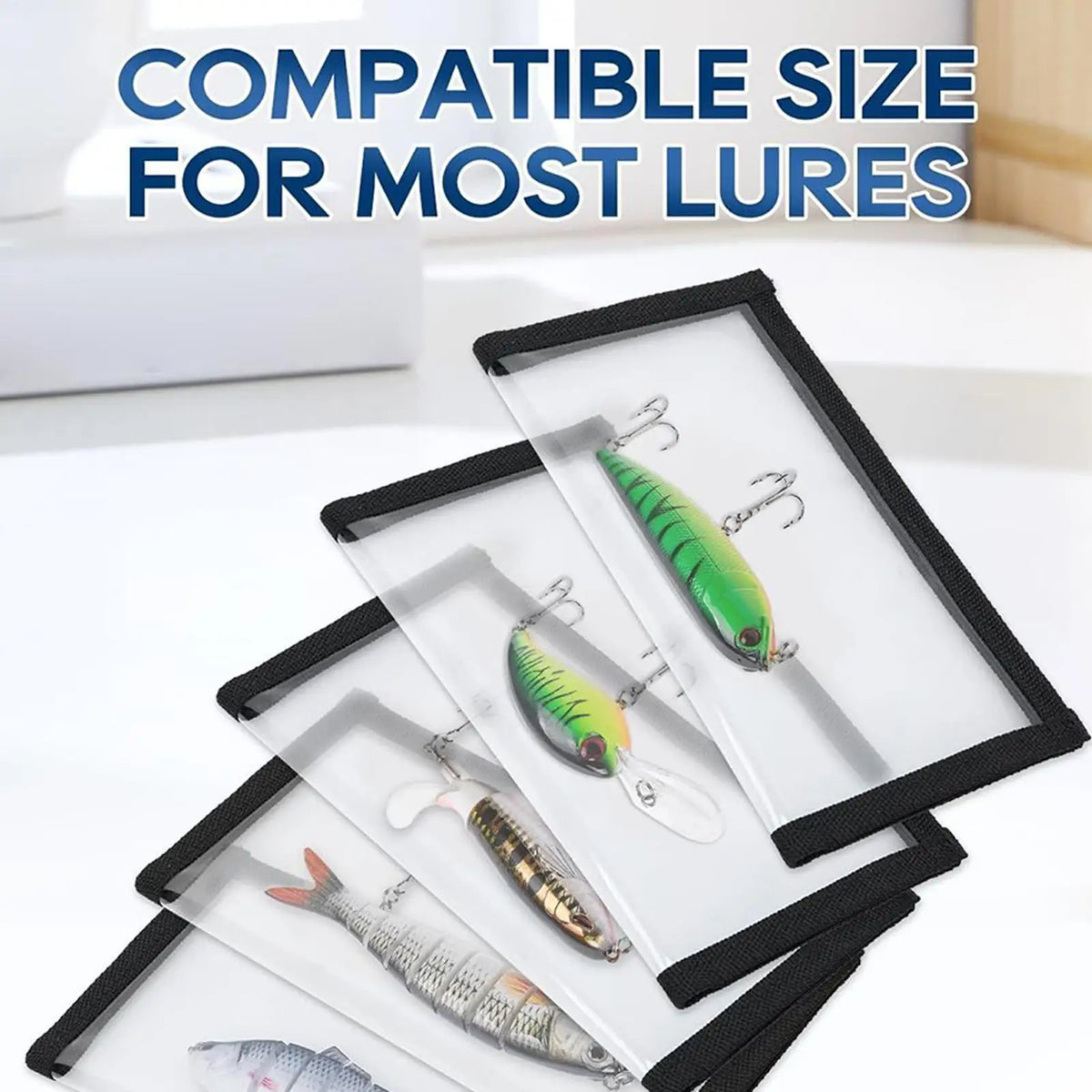 PVC Fishing Lure Cover & Hook Protector Bait Storage Bag