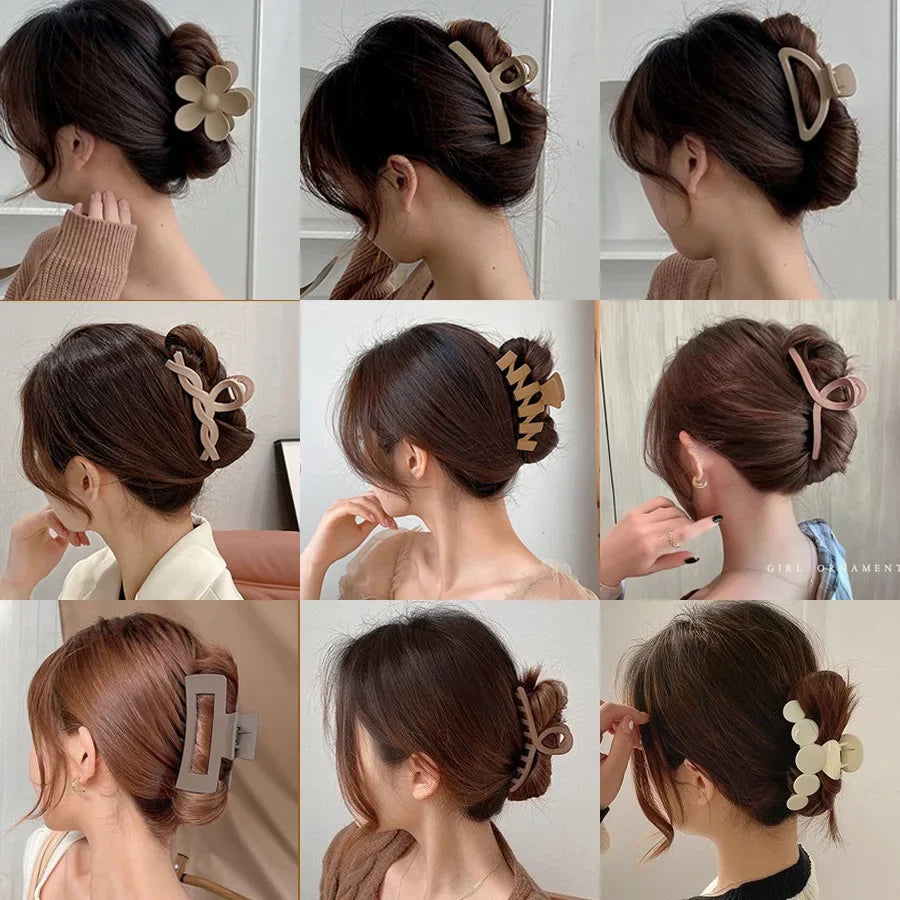 Large Acrylic Hair Claw Clip – Korean Geometric Barrette