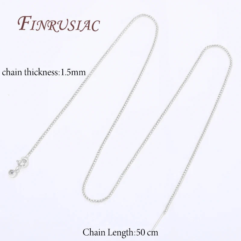 50cm 18K Gold Plated Box Chain Necklace | DIY Jewelry