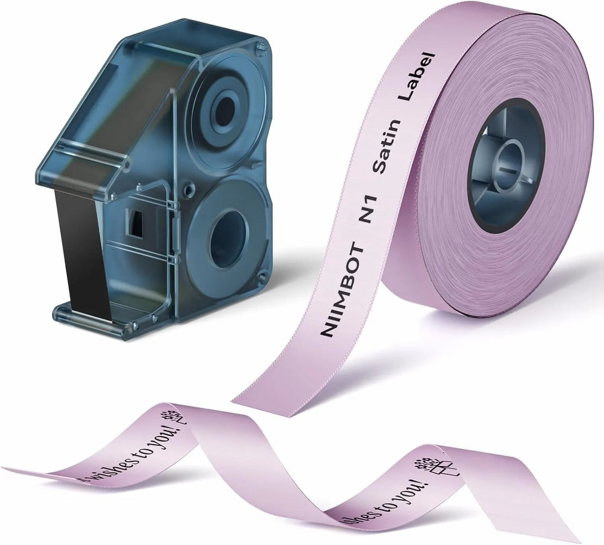 NIIMBOT N1/B18 Satin Ribbon Labels & Carbon Ribbon Set
