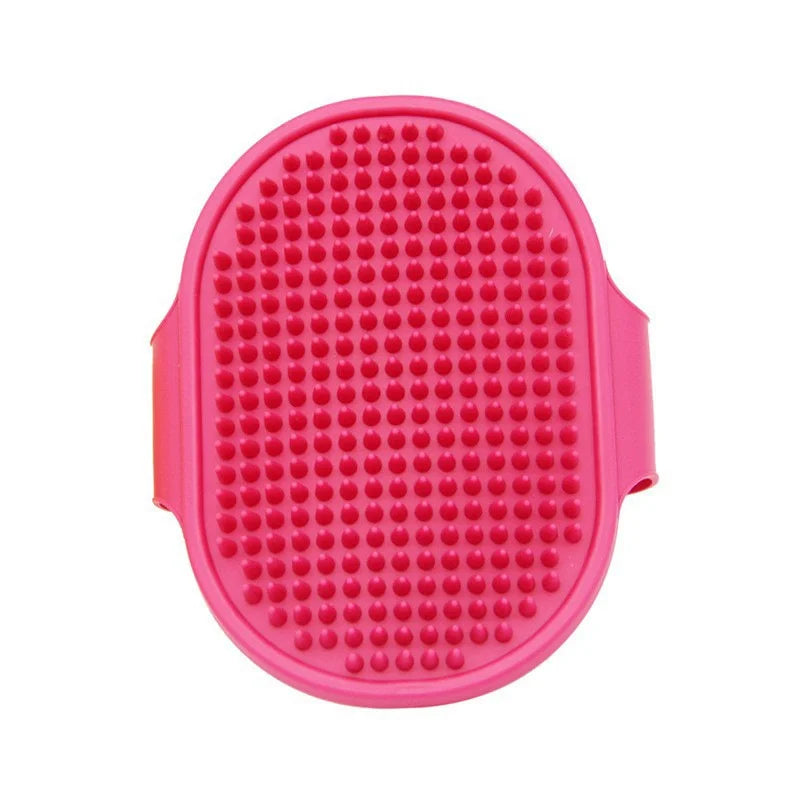 Silicone Pet Bath Brush – Dog & Cat Grooming Massage Comb