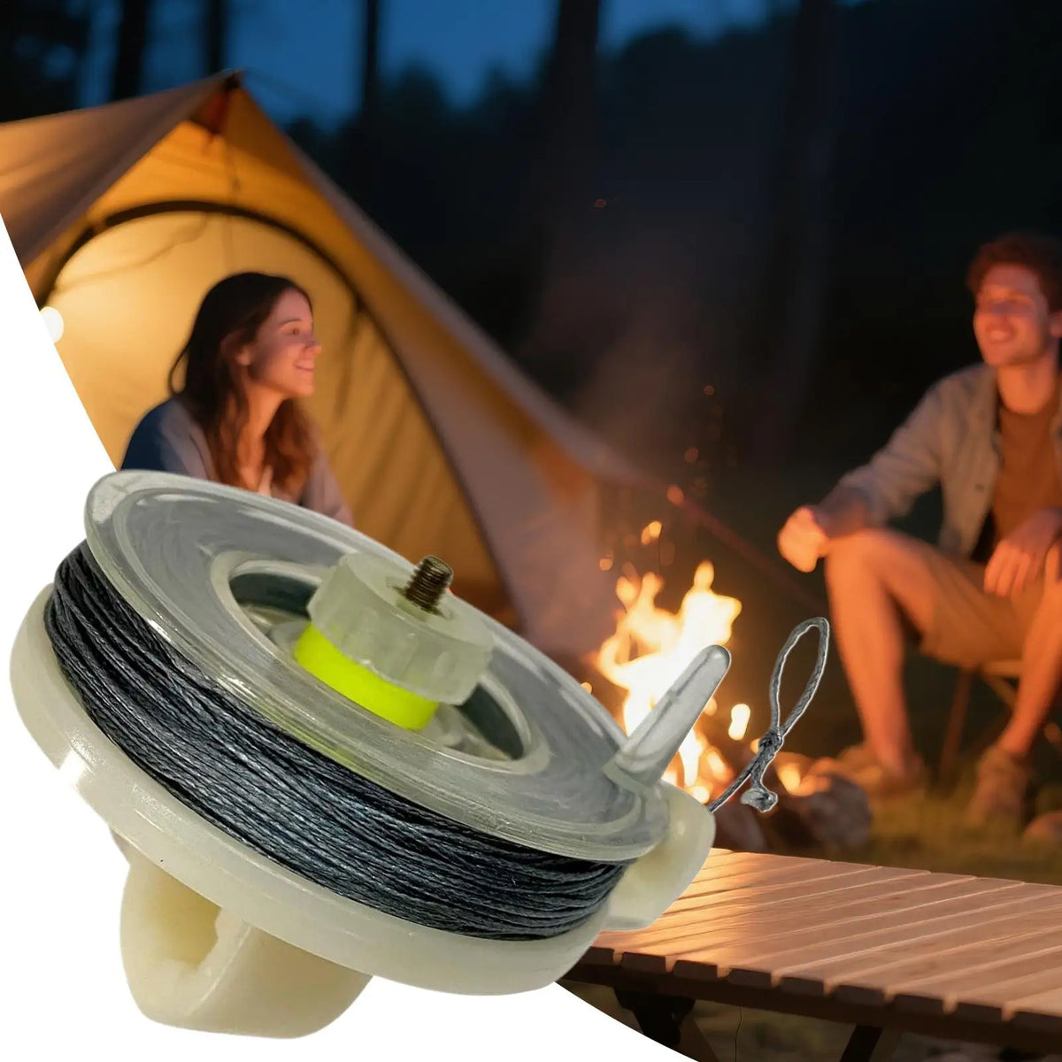 Outdoor Trip Wire Perimeter Alarm – Reusable Reel, 82ft Cord
