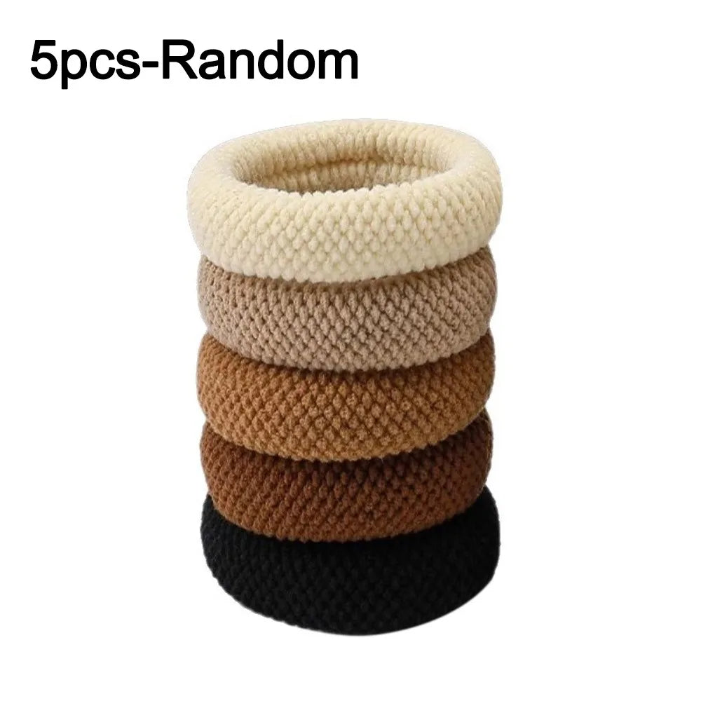 Mix Color Scrunchies Set – Bold Thick Hair Ties for Women