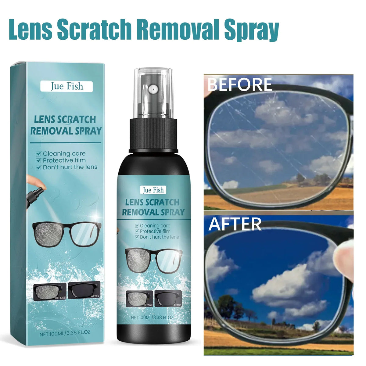 Eyeglass Lens Cleaner & Scratch Removal Spray 100ml