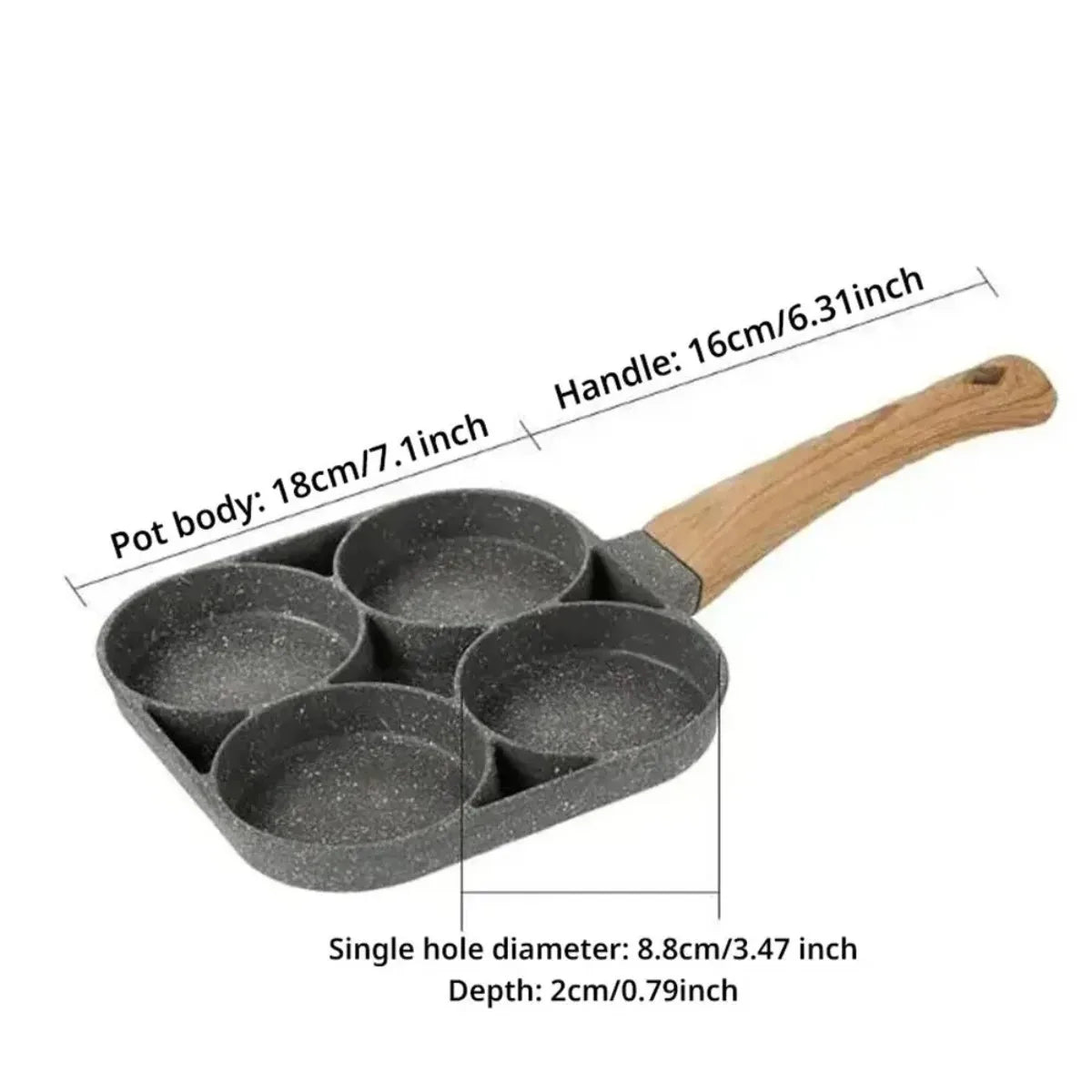 FEB.WIND Nonstick Omelet Pan – Induction Frying Pan for Eggs