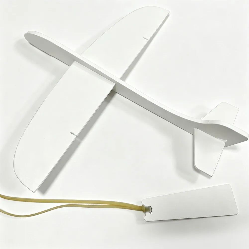 DIY Rubber Band Powered Foam Glider Plane – Hand Throw