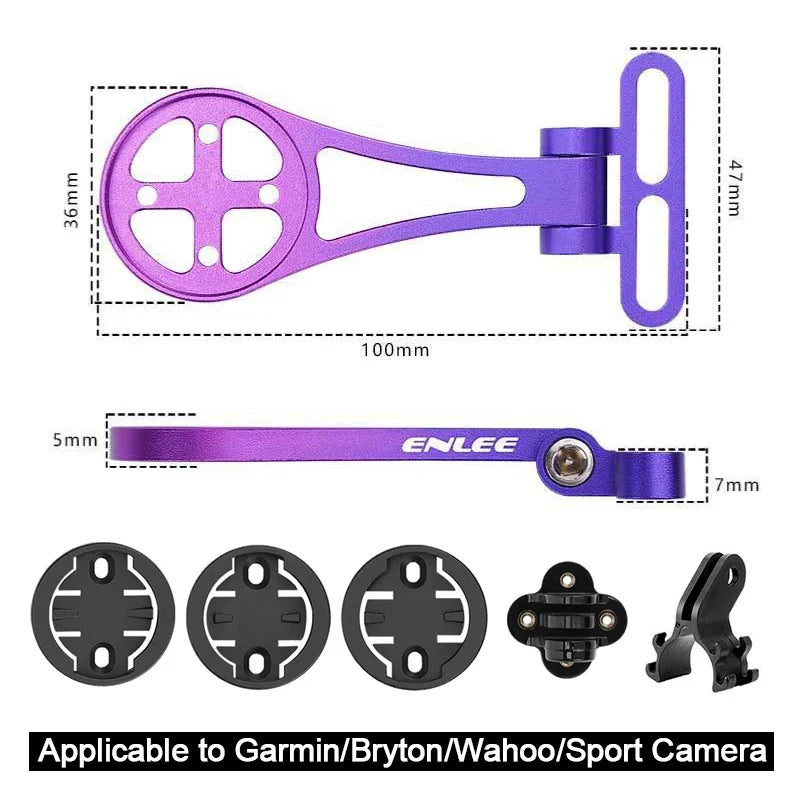 BUCKLOS Aluminum Bike Computer & Headlight Bracket Mount