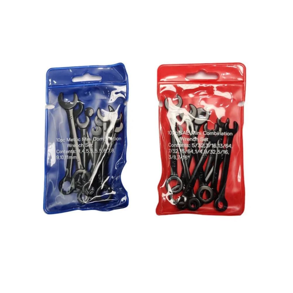 10PC Dual-Use Ratchet Open-End Wrench Set | Carbon Steel
