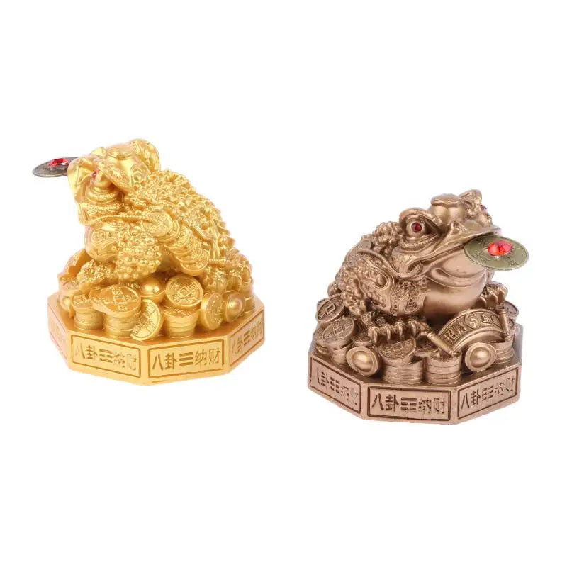 Feng Shui Money Frog Statue – Three-Legged Toad Figurine