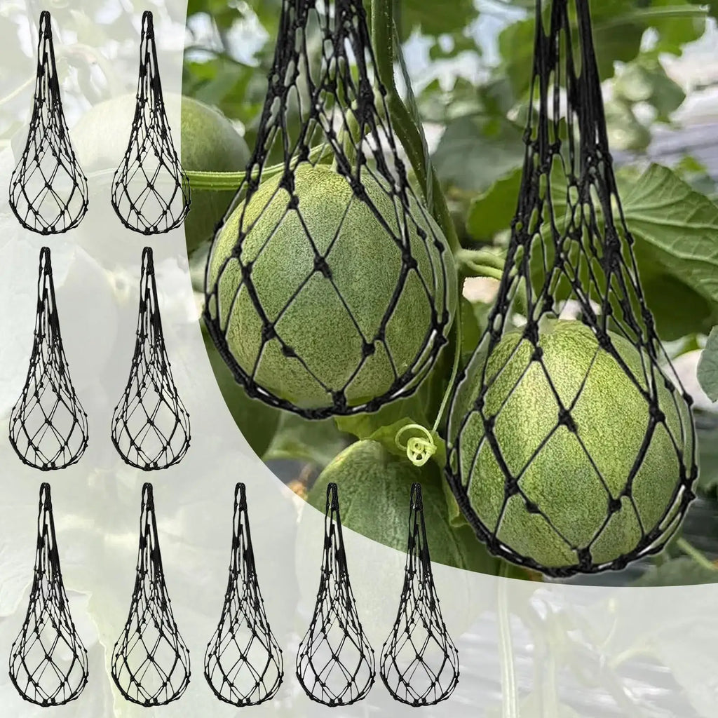 10-Pack Watermelon Hammock Nets – Vertical Garden Fruit Sling Bags