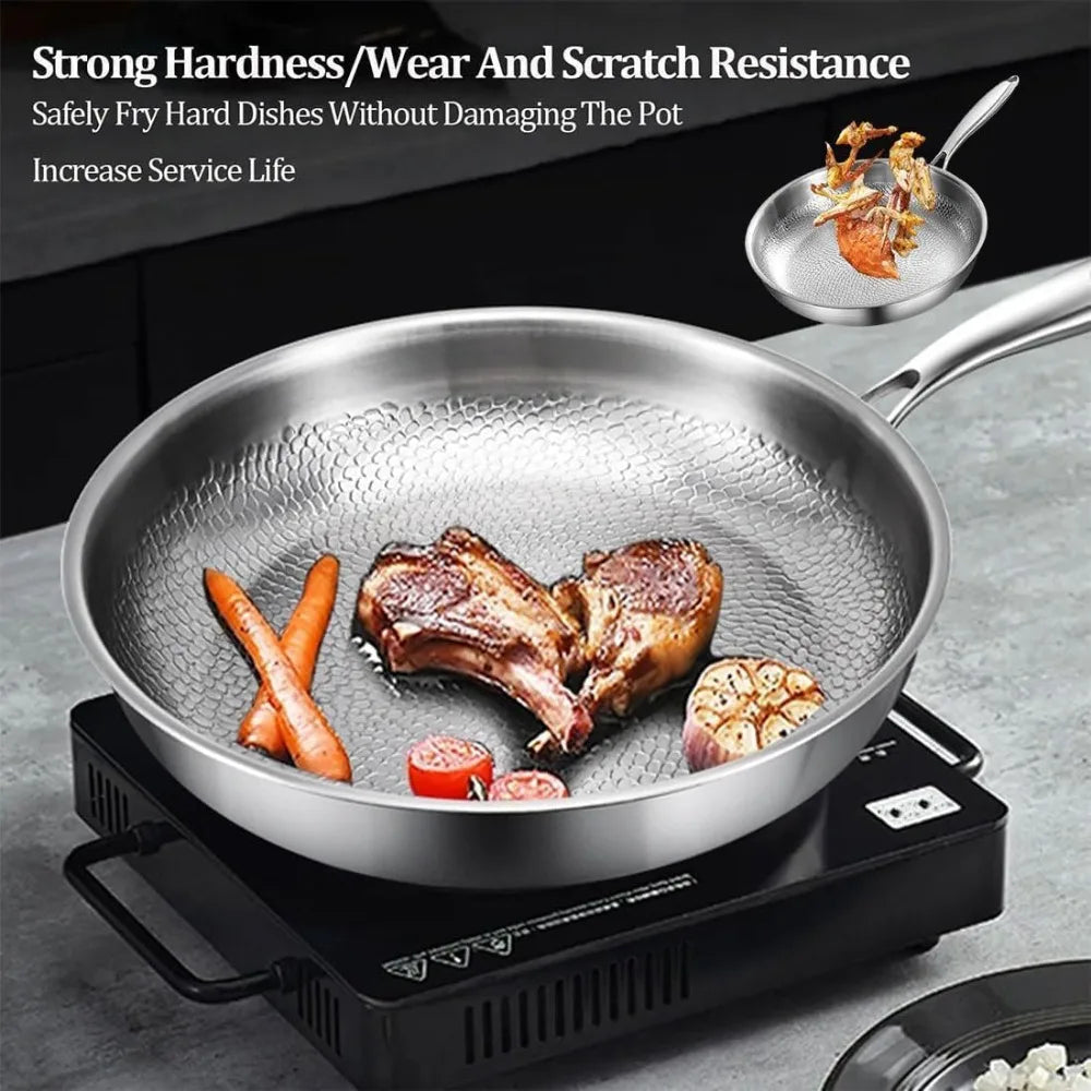 Nixie Pure Titanium Non-Stick Pan – Even Heat, Scratch-Resistant