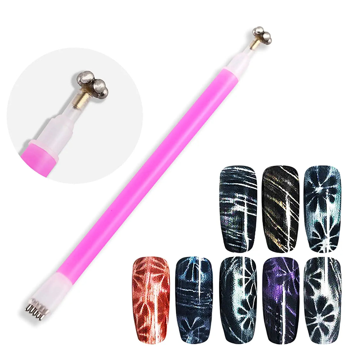 Nixie Dual-Ended Cat Eye Nail Magnet – 3D Gel Polish Tool