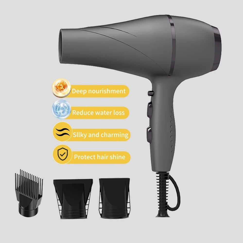 Professional Salon Hair Dryer 2200W Far-Infrared Anion Low Noise