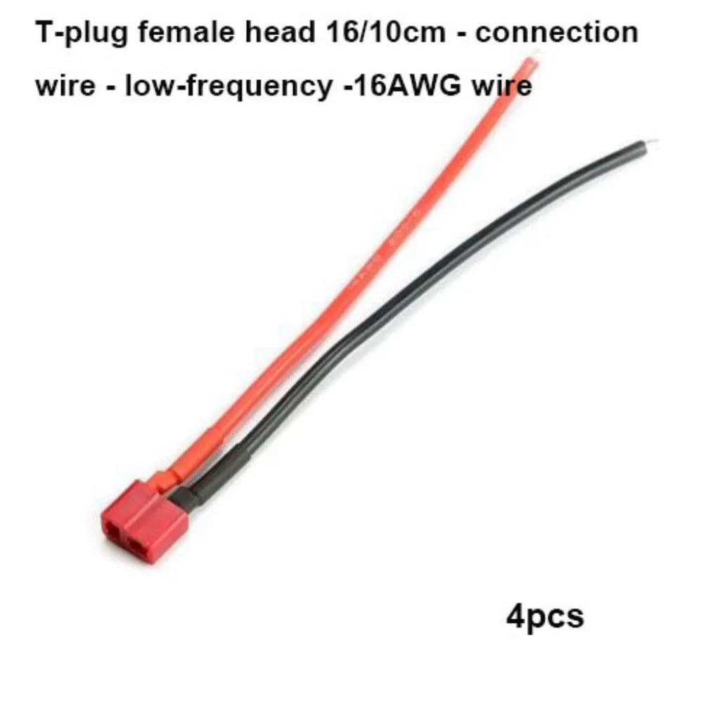 T-Plug Battery Connector 4pcs – 14AWG 16AWG Male Female RC