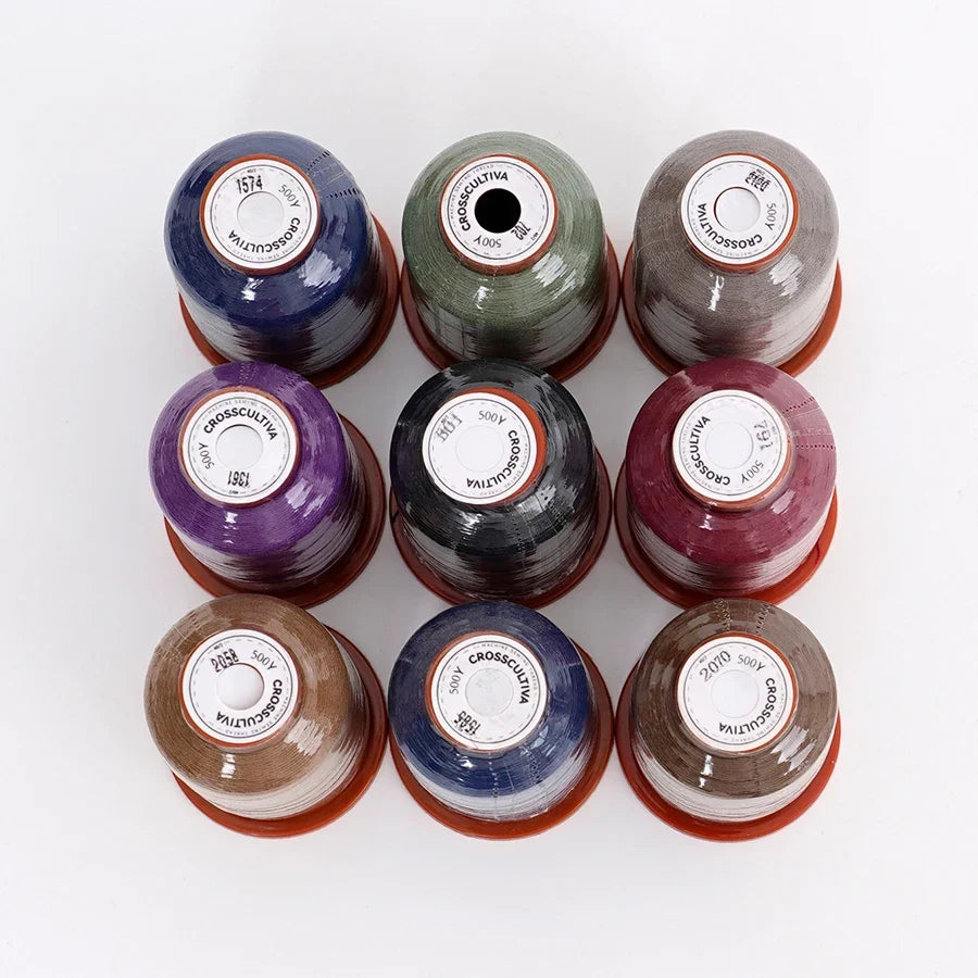 9-Color Sewing Thread Kit 500 Yards – Polyester Multicolor