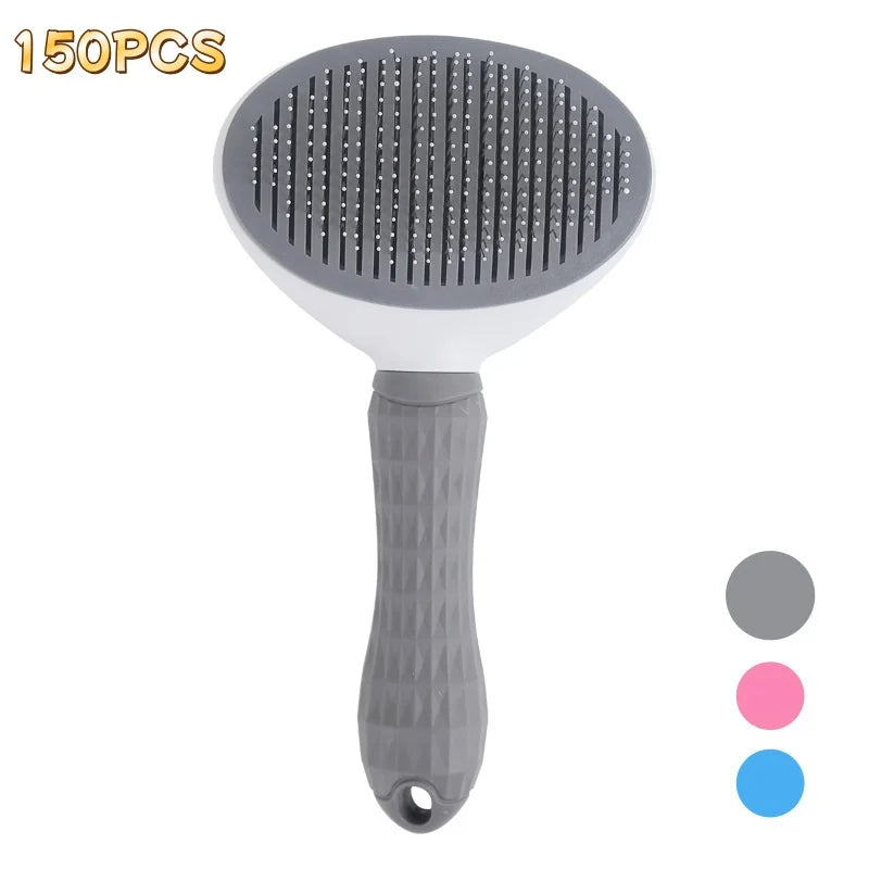 Self-Cleaning Pet Grooming Brush – Dog & Cat Dematting Comb