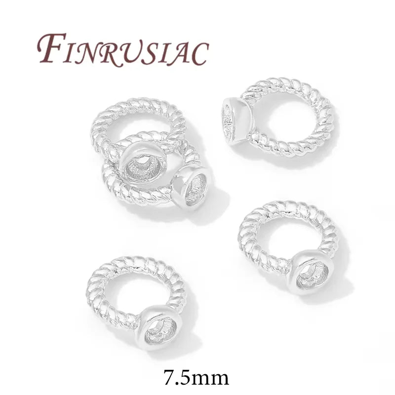 18K Gold Plated Brass Cord End Beads – 4mm DIY Jewelry Findings