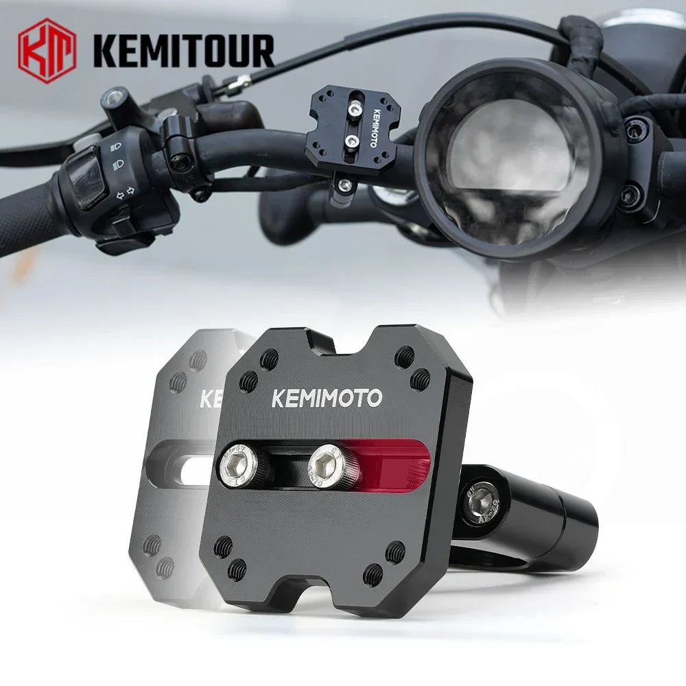 Universal Motorcycle GPS Mount – 12–32mm Handlebar AMPS Bracket