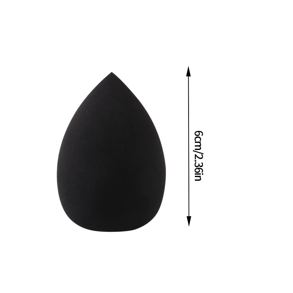 10PCS Black Makeup Sponge Eggs – Dry & Wet Foundation Puffs