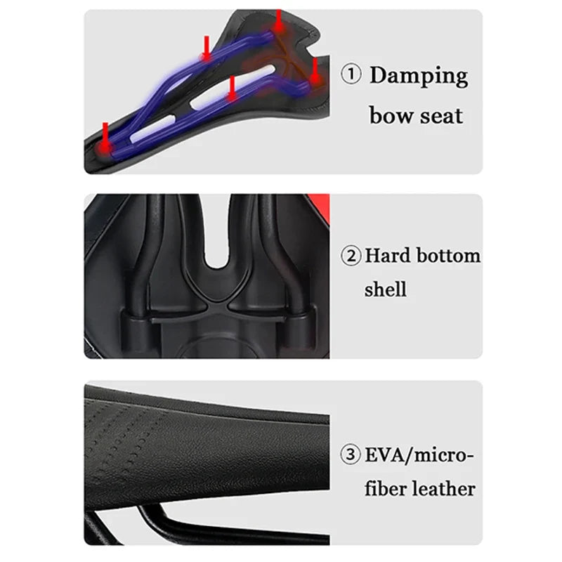 TOSEEK Ultralight MTB Bike Saddle – Ergonomic Hollow Cycling Seat