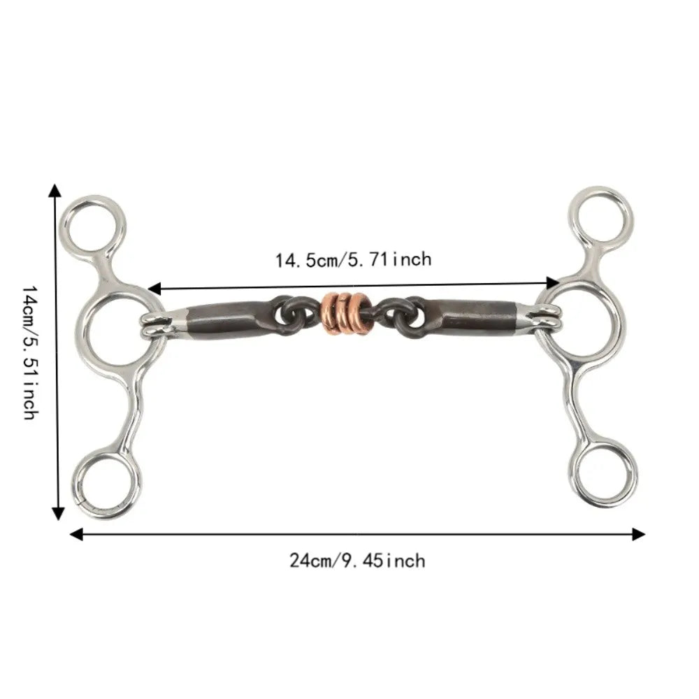 Stainless Steel Horse Gag Snaffle Ring 145mm – Corrosion Resistant