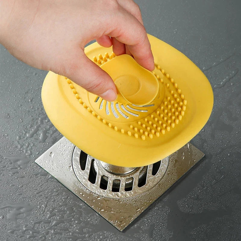 Silicone Hair Catcher Shower Drain Cover & Sink Strainer