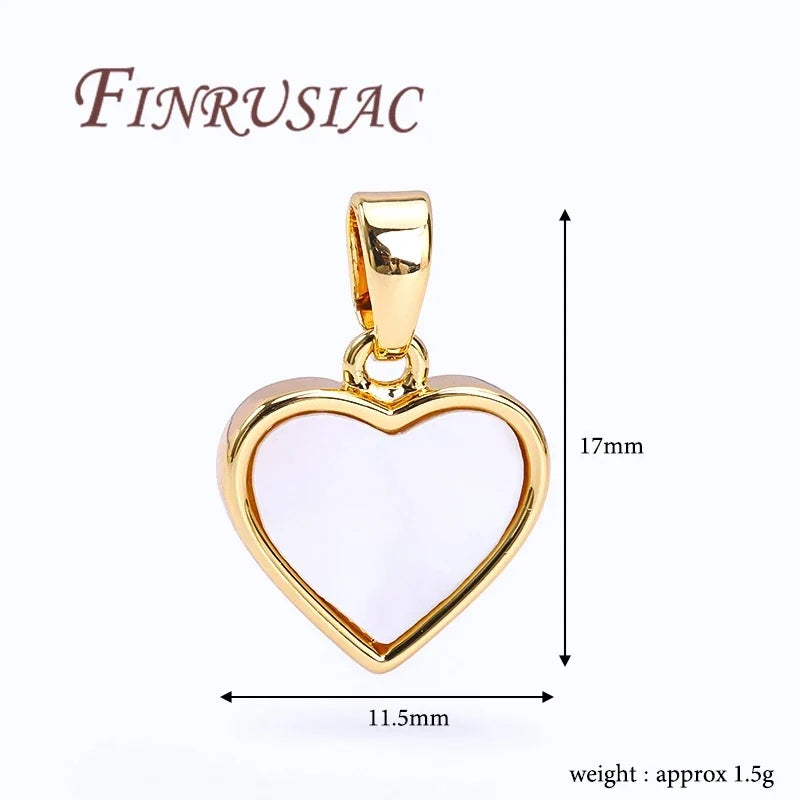 18K Gold Plated Shell Charms – DIY Necklace Pendant Findings