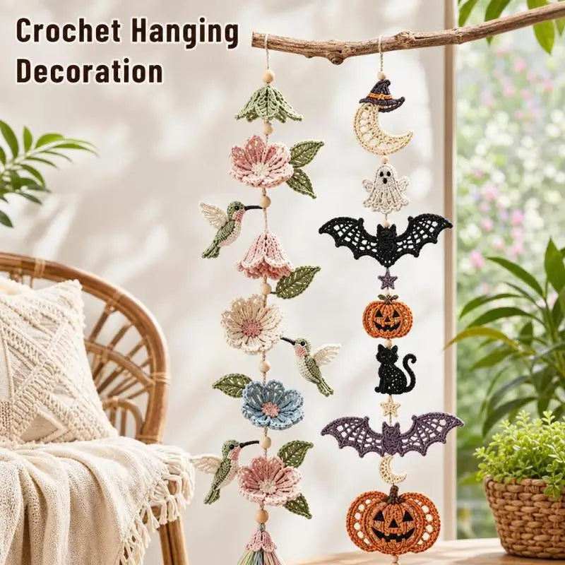 DIY Crochet Beginner Kit – Handmade Animal Hanging Decor Set