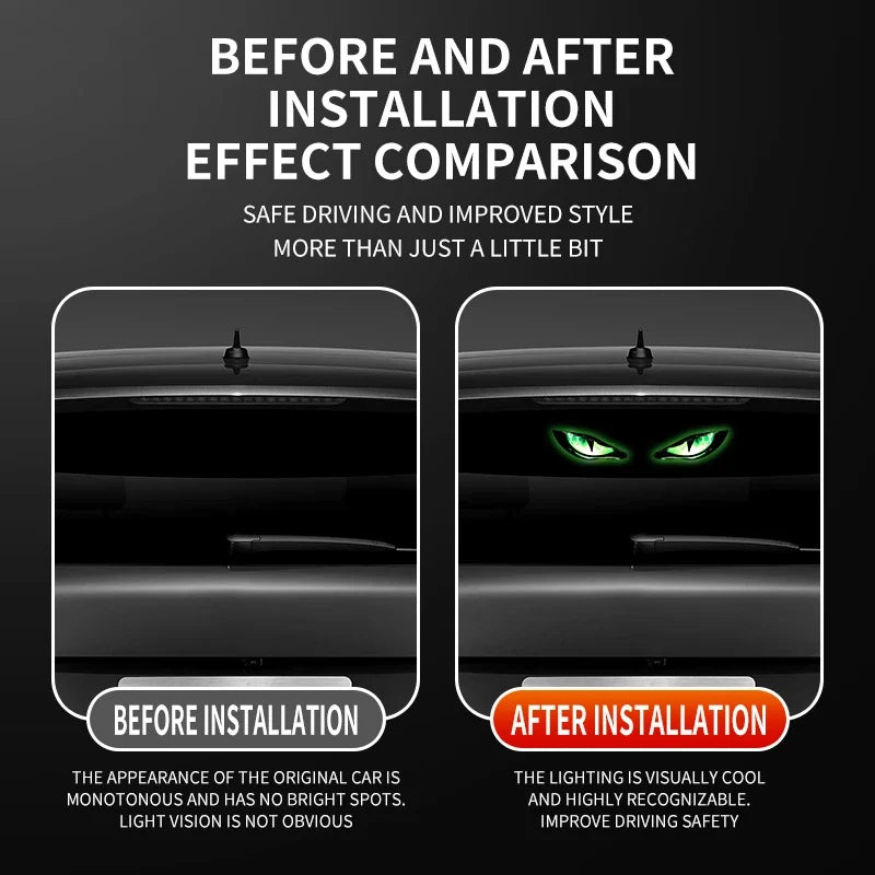 Solar Car Window LED Light | Vibration Activated Auto On/Off