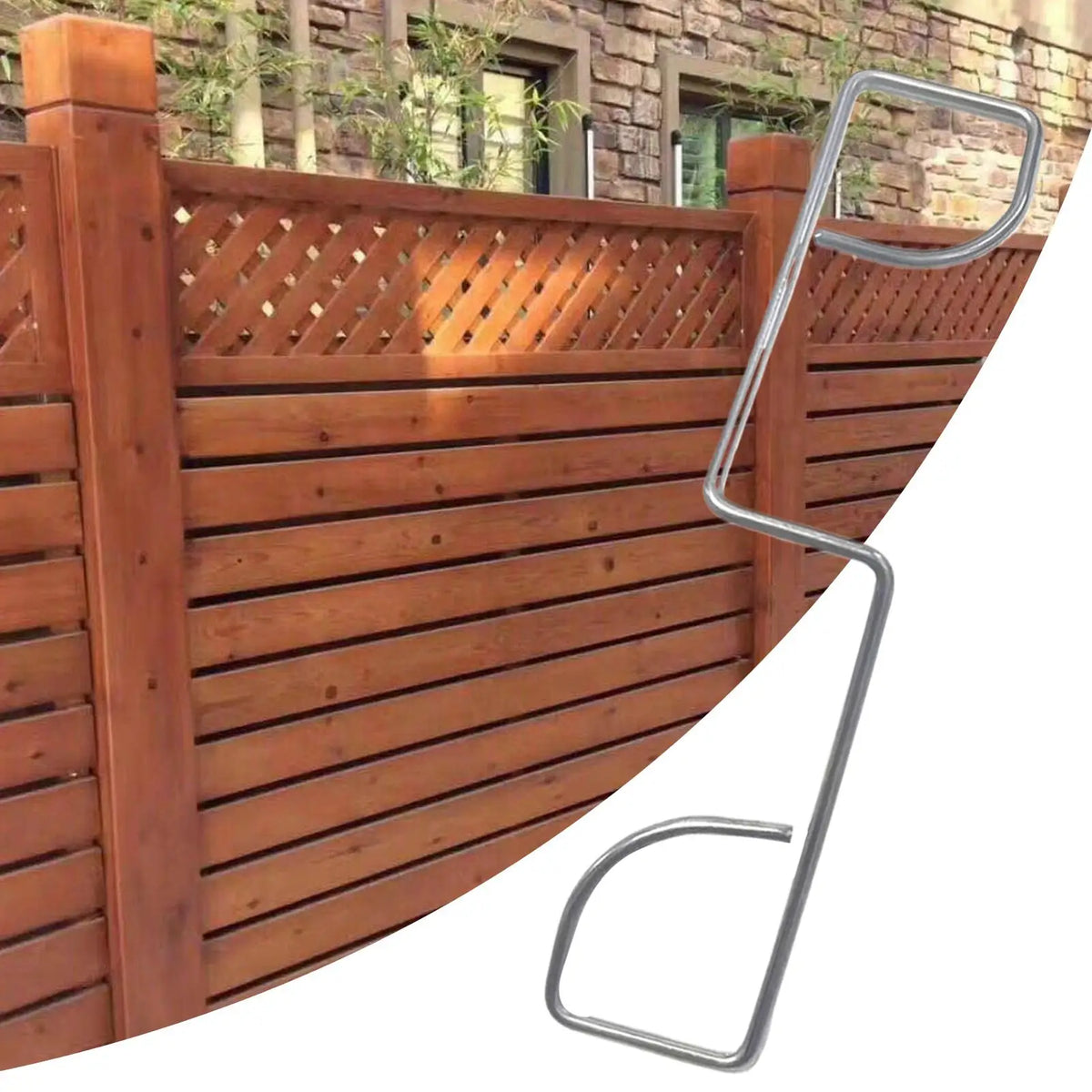 Stainless Steel Fence Clips 25-Pack | Garden Post Clamps