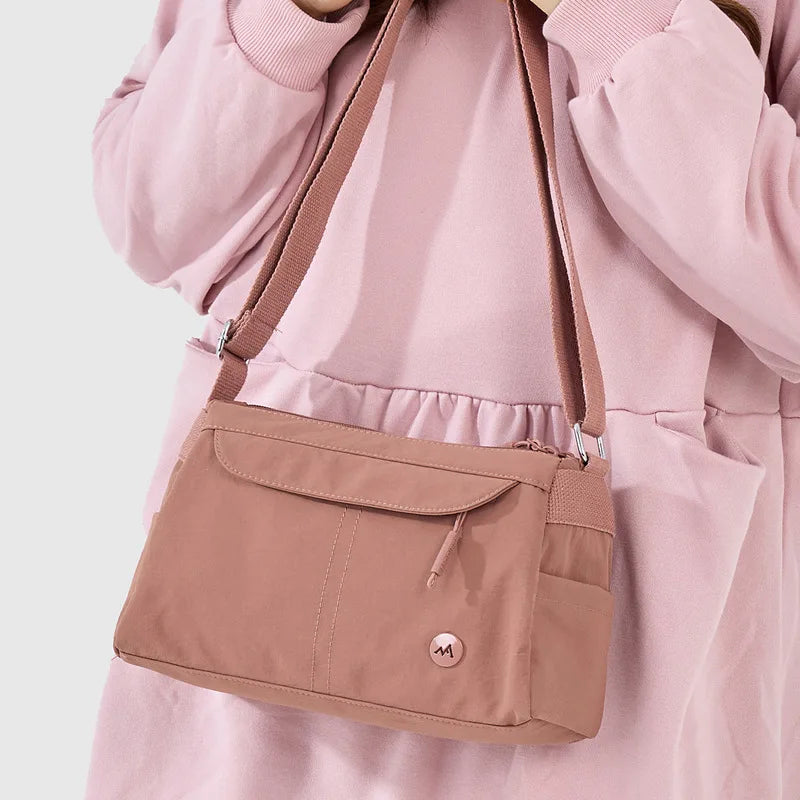 Nixie Small Nylon Crossbody Bag – Stylish Square Shoulder Bag