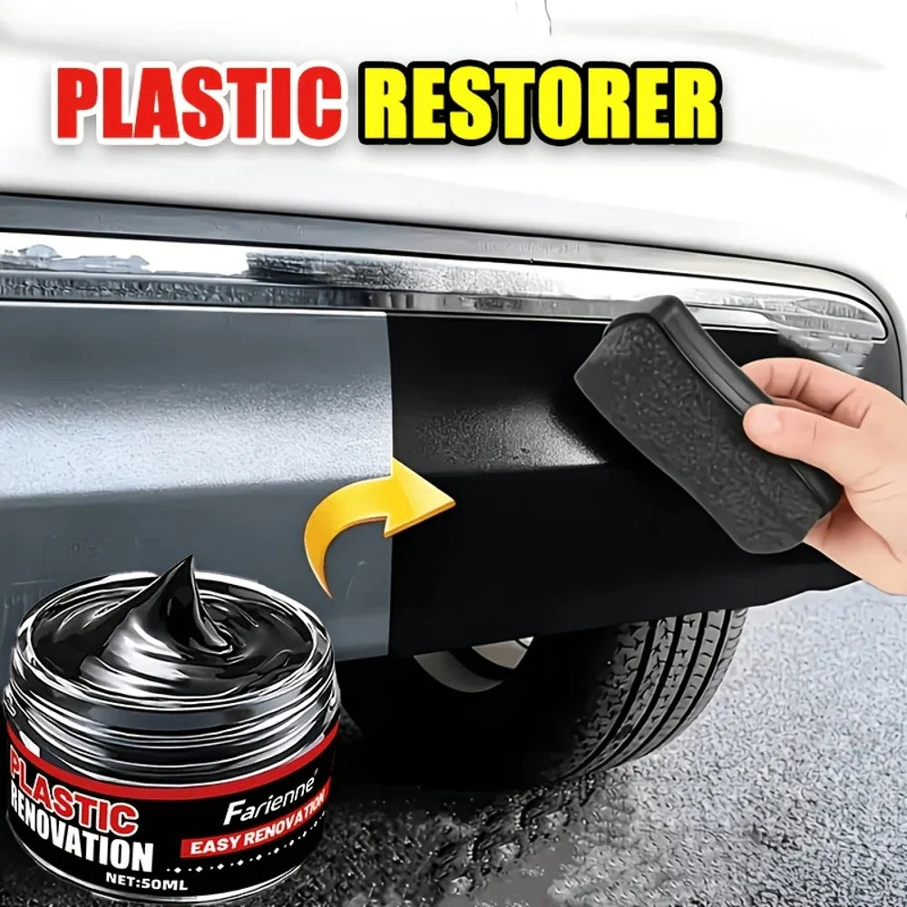 Car Black Plastic Restoration Kit – Trim, Dash & Bumper