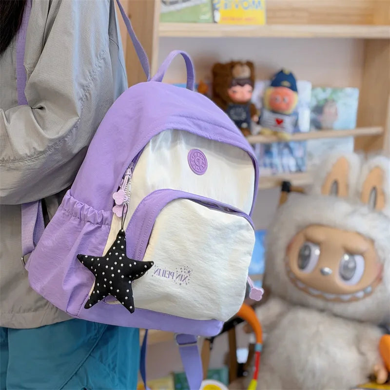 Korean Dopamine Backpack – Lightweight Casual Shoulder Bag