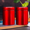 2 Pcs Mini Tinplate Tea Tin Cans – Airtight Sealed Storage Jars