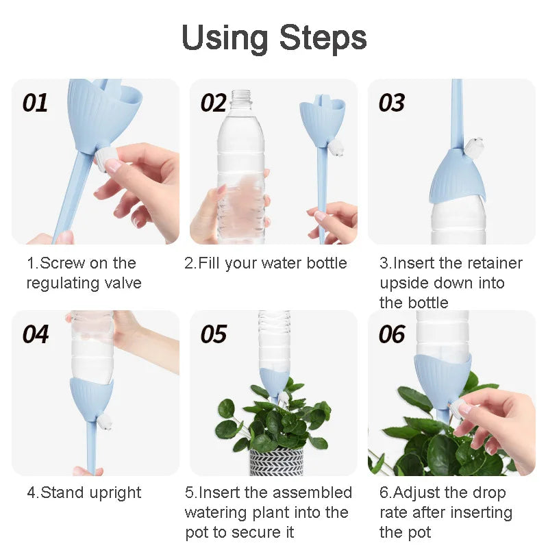 Automatic Plant Dripper – Adjustable Flow Flower Irrigator