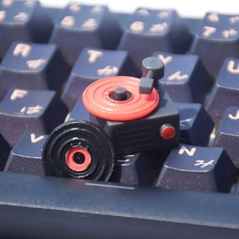 Vintage Record Player Resin Keycap – Mechanical Keyboard Art