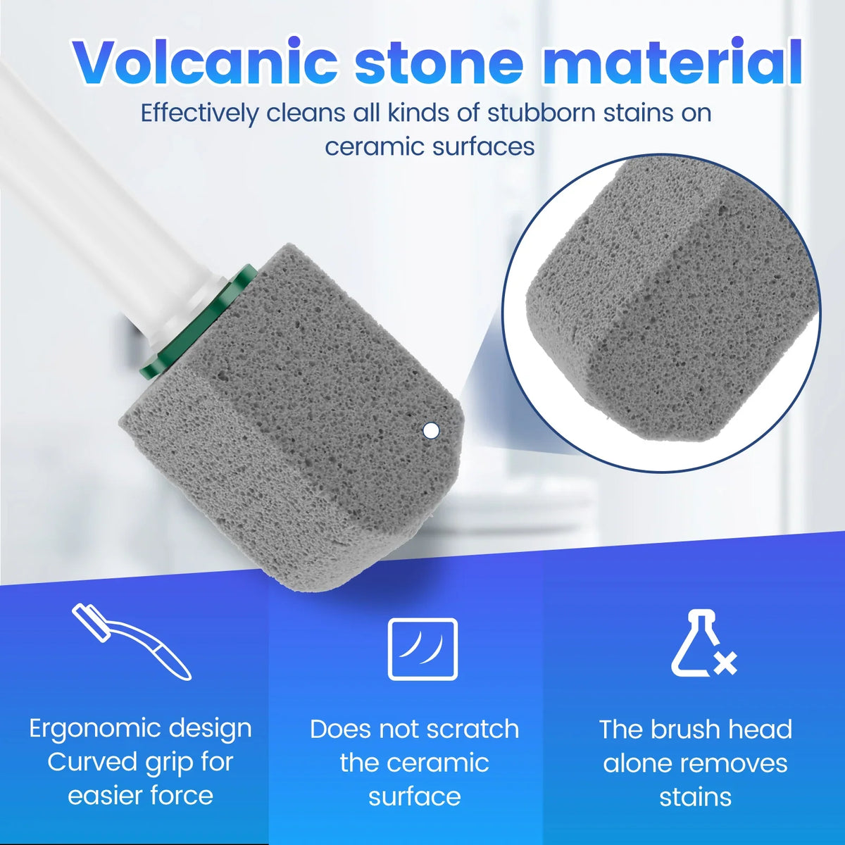Pumice Cleaning Stone with Handle – 10 Heads | Willstar