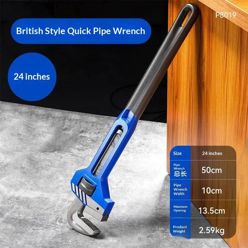 Heavy Duty Adjustable Pipe Wrench Forged Steel Plumbing Spanner