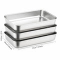 3-Piece Stainless Steel Stackable Food Storage Container Set