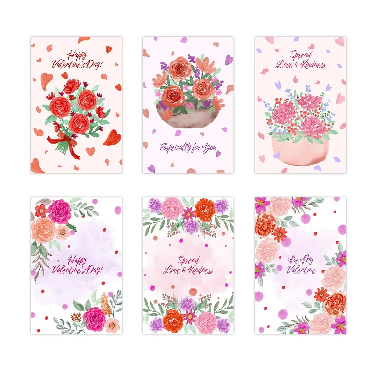 Red Kraft Paper Love Cards – Wedding & Valentine's Greeting
