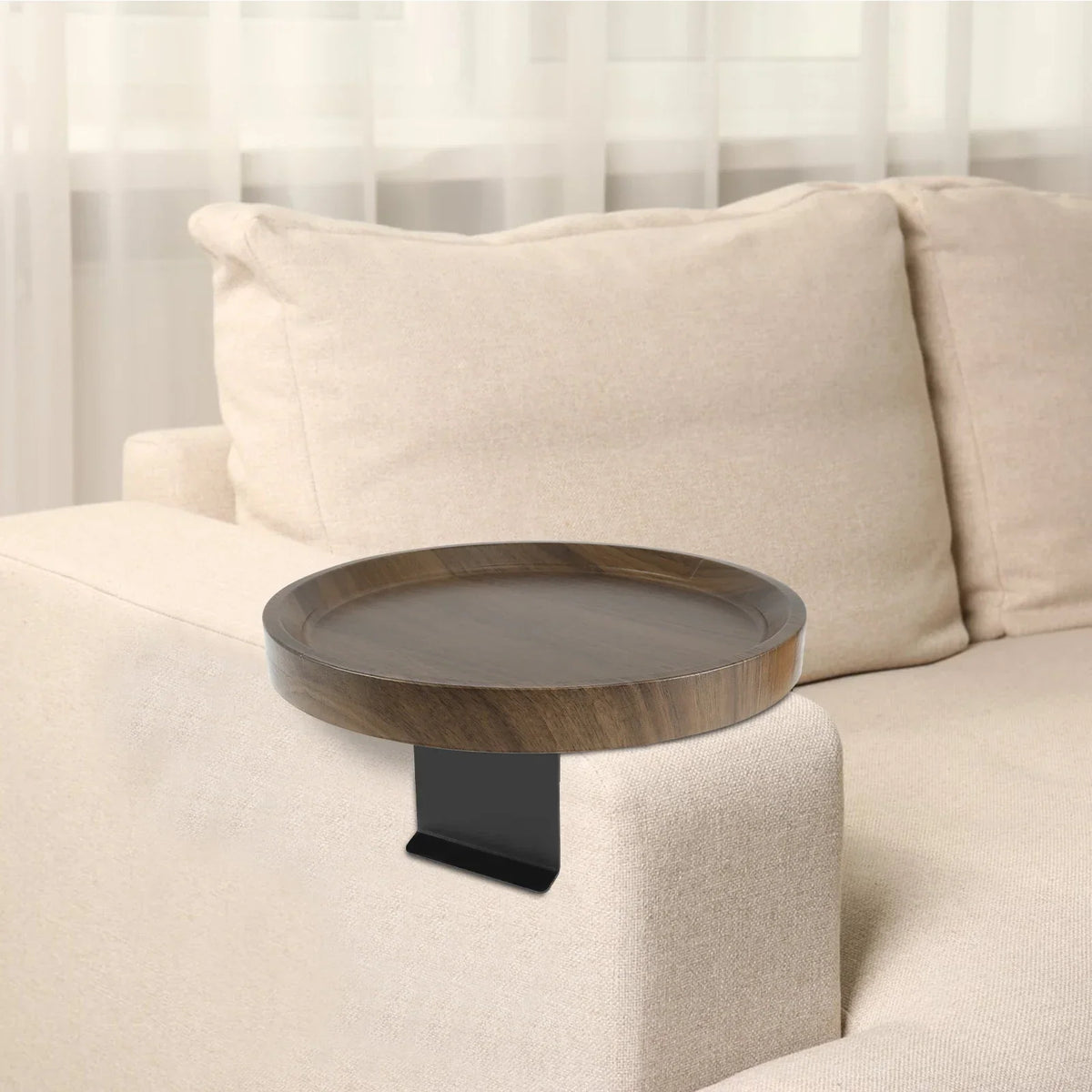 Wooden Sofa Armrest Tray – Adjustable Couch Organizer
