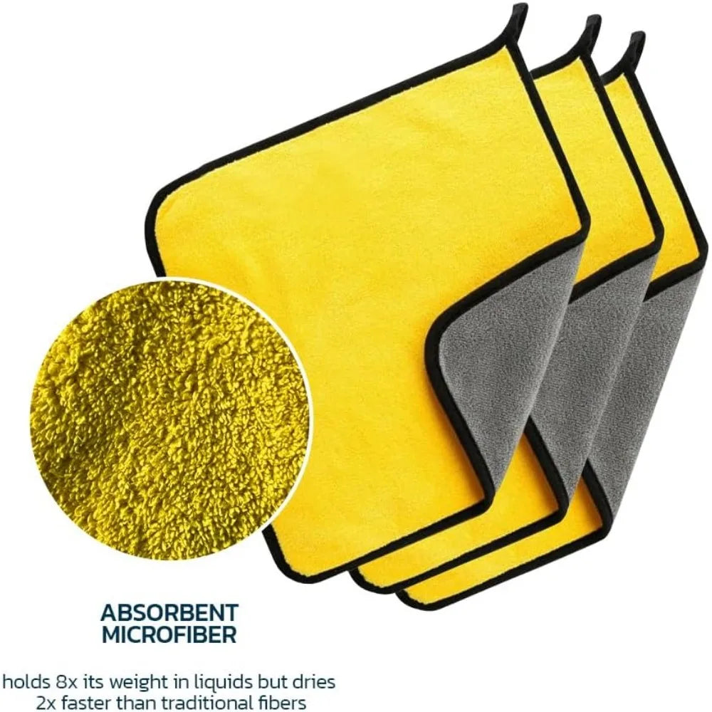 Nixie Microfiber Car Detailing Towels 12x12 – 3/5/10 Pack