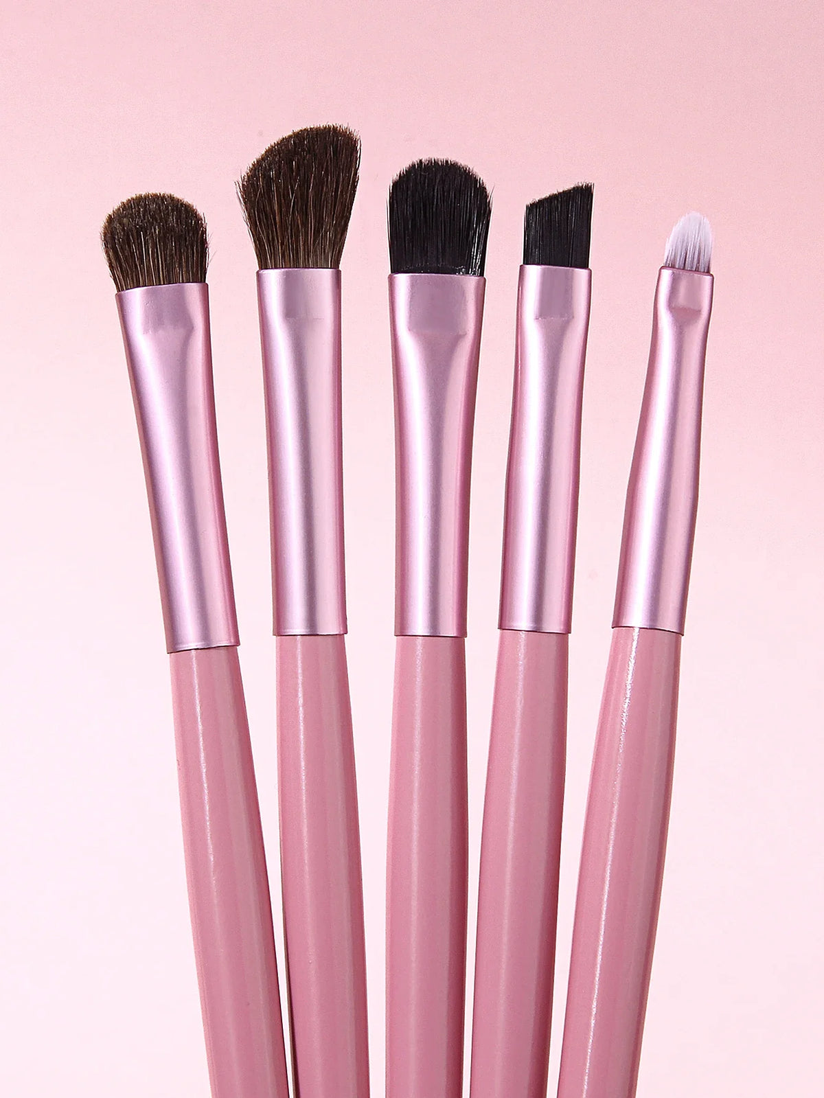 8-Piece Eyeshadow Brush Set with Storage Tube & Sponge
