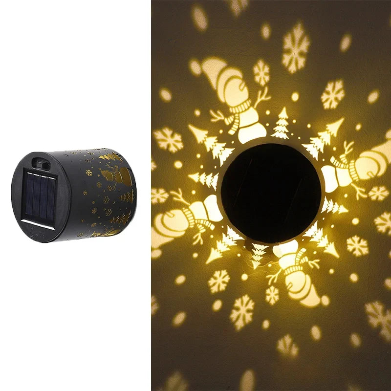 Solar Mandala Outdoor LED Wall Lamp – Waterproof Garden Light