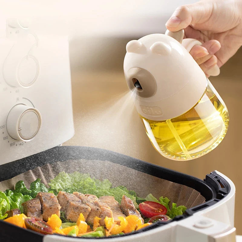 Glass Press-Spray Oil Dispenser Bottle – BBQ, Baking & Kitchen