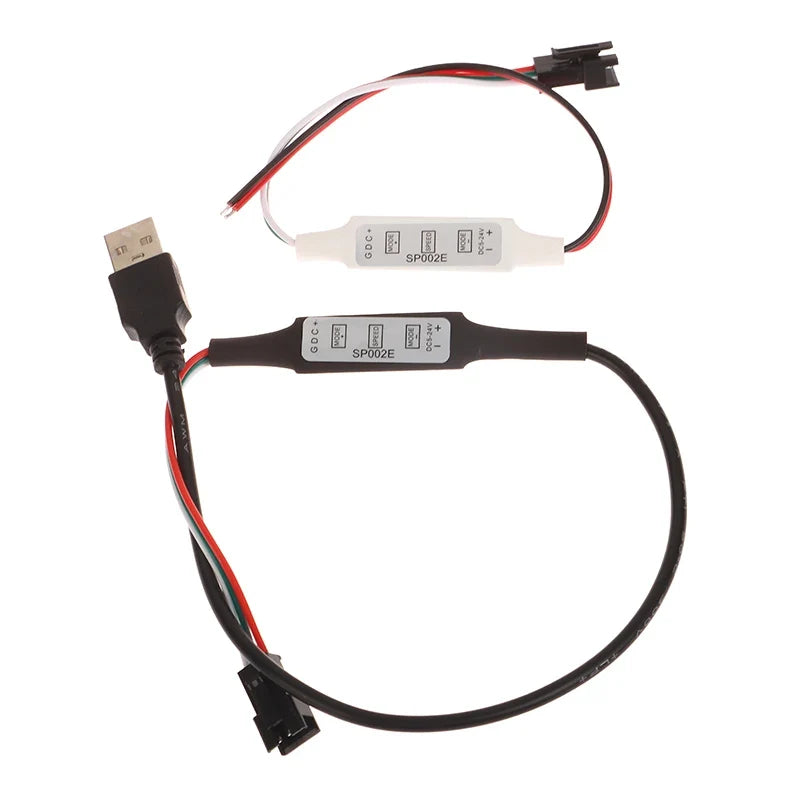 SP621E Bluetooth LED Strip Controller WS2812B USB 3-Key DC5V-24V