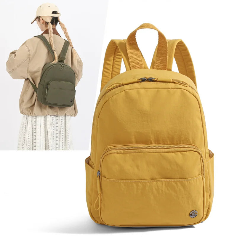 Nixie Lightweight Nylon Mini Backpack – Travel & School Bag
