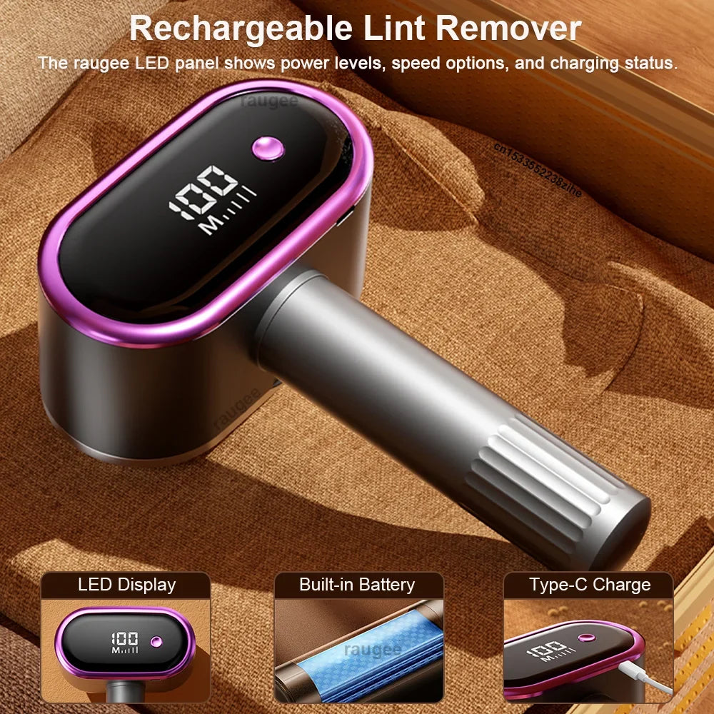 Raugee Electric Fabric Shaver – USB Rechargeable Lint Remover