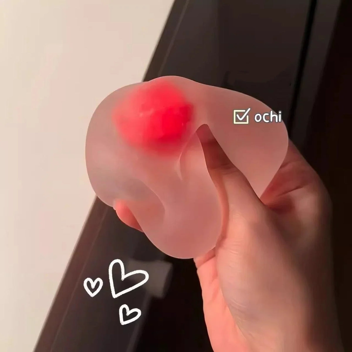 Strawberry Mochi Squishy Fidget Toy – Slow Rebound Squeeze