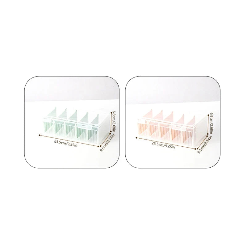 Clear Card Storage Box – Holds 550+ Cards & Adjustable Dividers